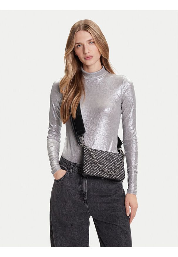 John Richmond Torebka RWP25052BO Czarny. Kolor: czarny. Materiał: skórzane