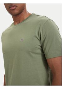 GANT - Gant T-Shirt Shield 2003184 Zielony ciemny Regular Fit. Kolor: zielony. Materiał: bawełna #5