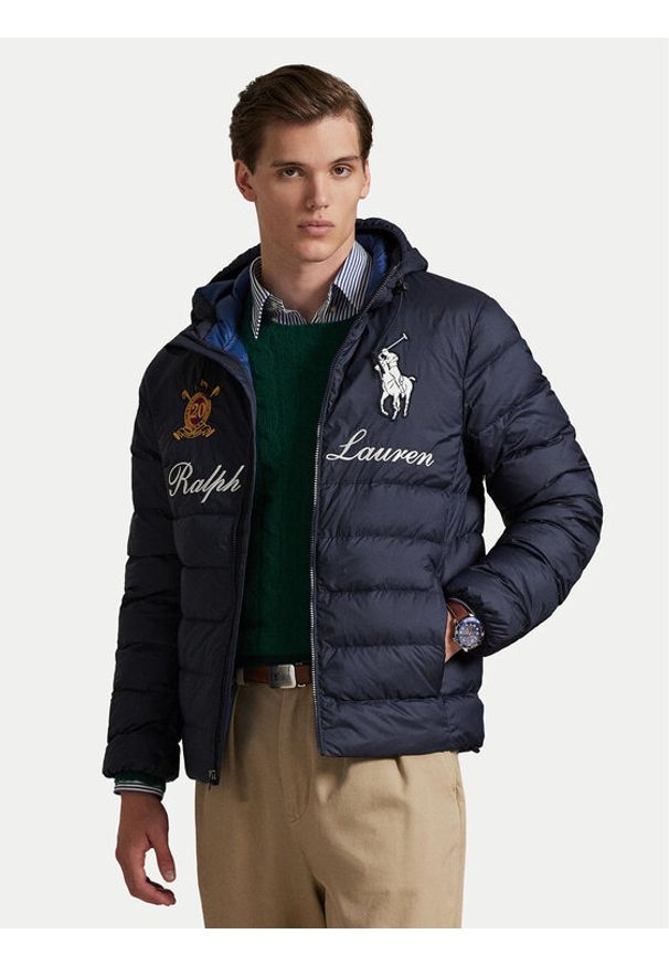 Polo Ralph Lauren Kurtka puchowa 710P02584001 Granatowy Regular Fit. Typ kołnierza: polo. Kolor: niebieski. Materiał: syntetyk