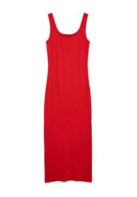 Vero Moda Sukienka codzienna Chloe 10325601 Czerwony Slim Fit. Okazja: na co dzień. Kolor: czerwony. Materiał: bawełna. Typ sukienki: proste. Styl: casual #6