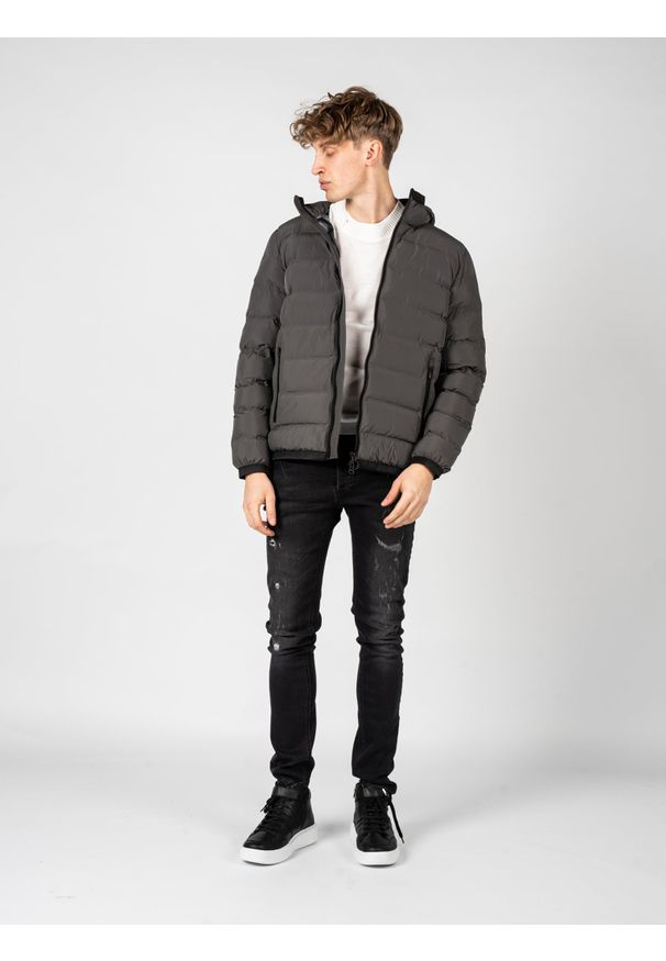 Geox Kurtka "Spherica" | M2629C T2961 | Mężczyzna | Szary. Okazja: na co dzień. Kolor: szary. Materiał: poliester. Styl: elegancki, casual