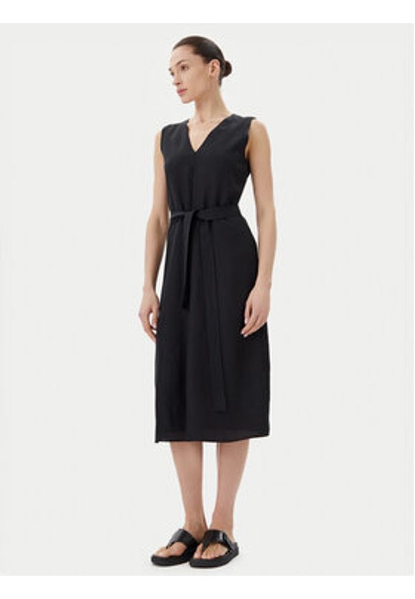 Calvin Klein Sukienka letnia K20K208424 Czarny Regular Fit. Kolor: czarny. Materiał: lyocell. Sezon: lato