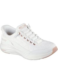 skechers - Adidasy Skechers Contour Foam - Golden Hour, Kobiety. Kolor: biały. Materiał: syntetyk, materiał. Sport: fitness