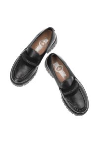 Czarne Półbuty Lemar Eleganckie Skórzane Buty. Kolor: czarny. Materiał: skóra. Szerokość cholewki: normalna. Styl: elegancki #5