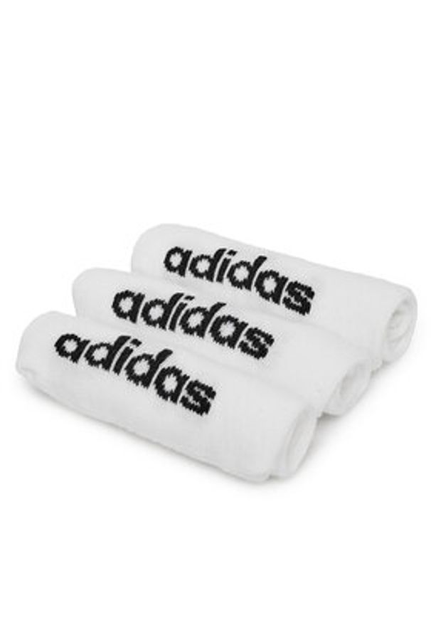Adidas - adidas Skarpety HT3447 3-PACK Biały. Kolor: biały. Materiał: bawełna, materiał