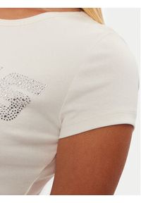 Guess T-Shirt V4BI16 KCIV1 Écru Regular Fit. Kolor: kremowy. Materiał: bawełna #2