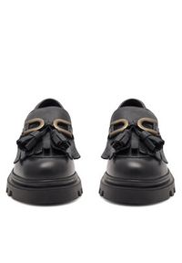 Badura Loafersy 22SS24 Czarny. Kolor: czarny. Materiał: skóra