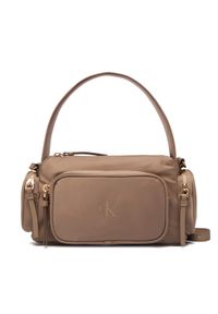 Calvin Klein Torebka Pocket Nylon Bag W/Strap LV04F3132G Beżowy. Kolor: beżowy #1