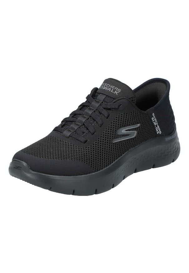 skechers - Buty do chodzenia damskie Skechers 124836BBK. Kolor: czarny. Materiał: syntetyk, materiał. Model: Skechers Sport. Sport: turystyka piesza, bieganie