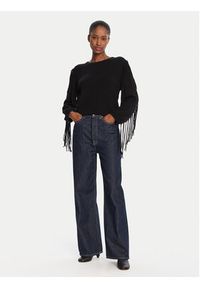 Marella Sweter Falco 2525366281000 Czarny Regular Fit. Kolor: czarny. Materiał: wiskoza #5