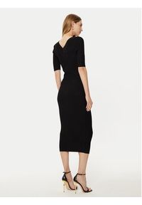 Guess Sukienka dzianinowa W5RK11 Z2V62 Czarny Bodycon Fit. Kolor: czarny. Materiał: wiskoza. Typ sukienki: bodycon #5