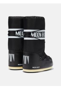 Śniegowce damskie Moon Boot ICON BLACK NYLON BOOTS. Kolor: czarny. Materiał: nylon #4