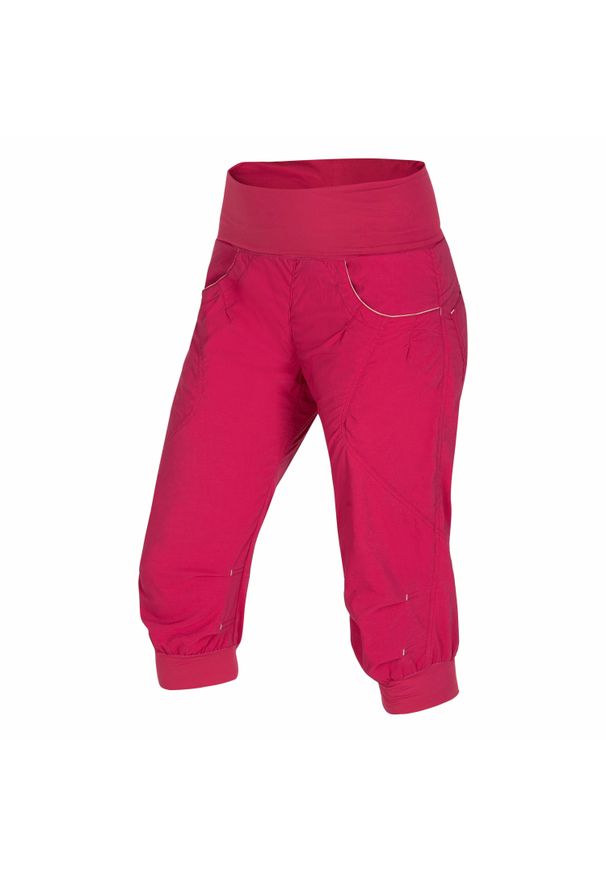 OCUN - Damskie spodenki wspinaczkowe Ocun Noya. Kolor: czerwony. Sezon: lato. Sport: turystyka piesza, wspinaczka