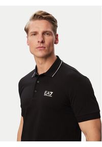 EA7 Emporio Armani Polo 8NPF16 PJVUZ 1200 Czarny Slim Fit. Typ kołnierza: polo. Kolor: czarny. Materiał: bawełna #2
