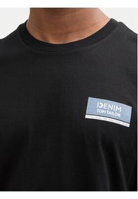 Tom Tailor Denim T-Shirt 1043491 Czarny Regular Fit. Kolor: czarny. Materiał: bawełna