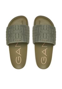 GANT - Gant Klapki 30507939 Khaki. Kolor: brązowy. Materiał: materiał #2