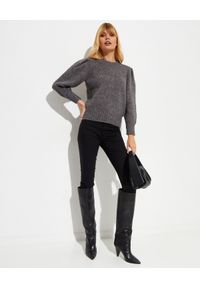 ISABEL MARANT - Szary sweter Emma. Kolor: szary. Materiał: materiał. Długość rękawa: długi rękaw. Długość: długie #5