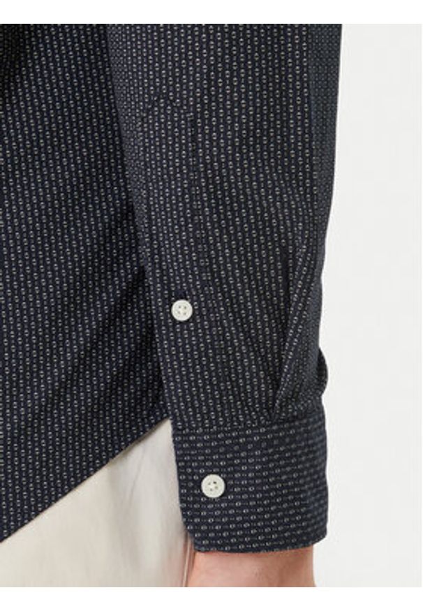 TOMMY HILFIGER - Tommy Hilfiger Koszula MW0MW42460 Granatowy Slim Fit. Kolor: niebieski. Materiał: bawełna