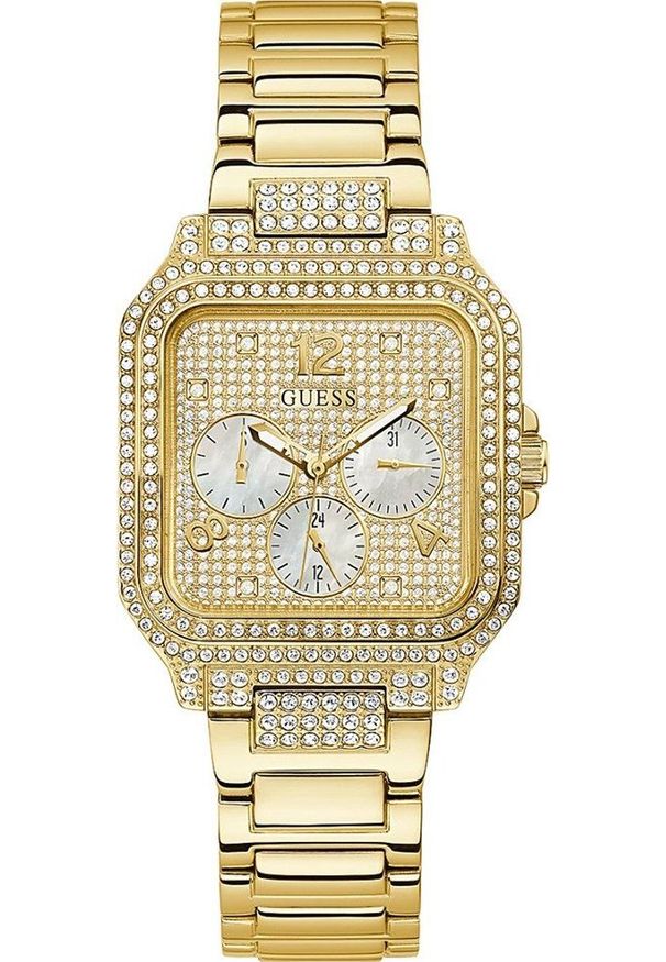 Zegarek Guess Zegarek damski Guess GW0472L2 CYRKONIE złoty. Kolor: złoty