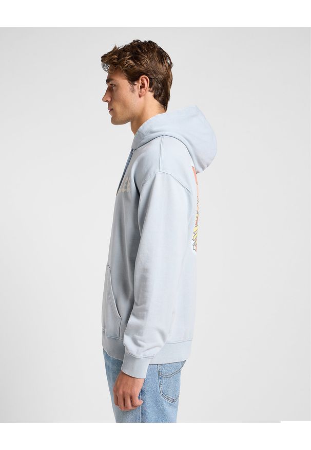 Lee - MESKA BLUZA LEE RELAXED GRAPHIC HOODIE CONCRETE GRA 112364071