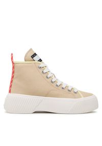 Tommy Jeans Sneakersy Vulc Plat. Canvas Mc EN0EN02091 Beżowy. Kolor: beżowy. Materiał: materiał