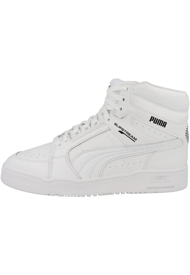 Buty do chodzenia męskie Puma Slipstream Mid. Zapięcie: sznurówki. Kolor: biały. Materiał: materiał, tkanina, syntetyk. Szerokość cholewki: normalna. Sport: turystyka piesza