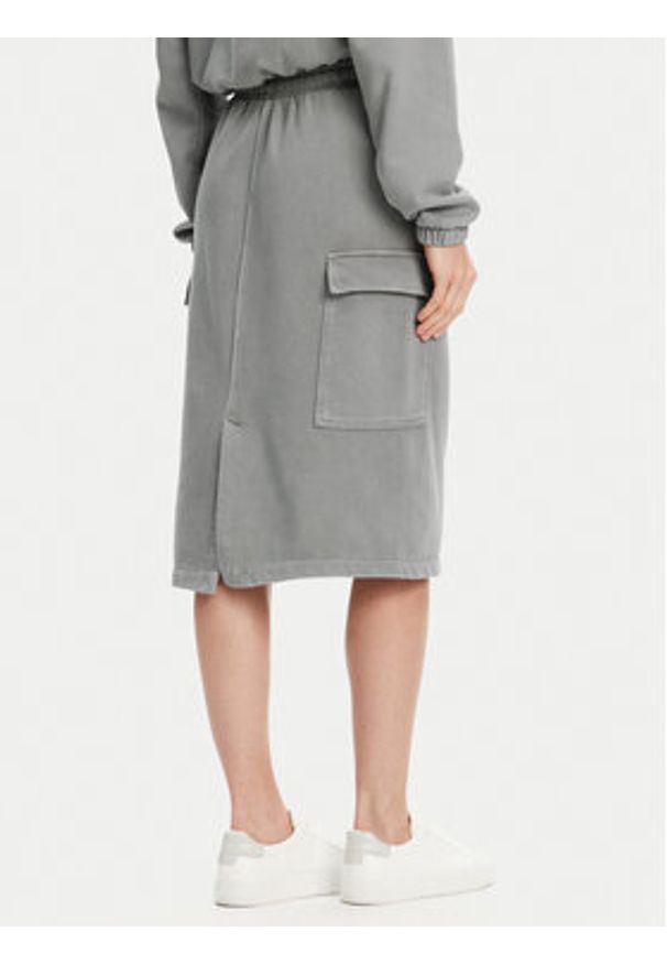 United Colors of Benetton - United Colors Of Benetton Spódnica midi 39BLD000E Szary Regular Fit. Kolor: szary. Materiał: bawełna