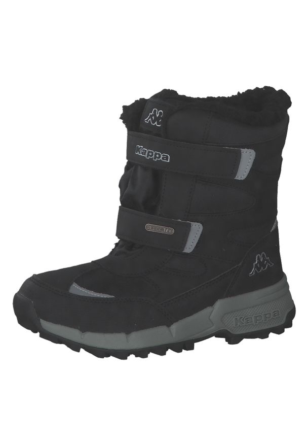 Kappa - Buty zimowe chłopięce, Cekis Tex K. Kolor: szary, czarny, wielokolorowy. Sezon: zima. Styl: sportowy. Sport: turystyka piesza