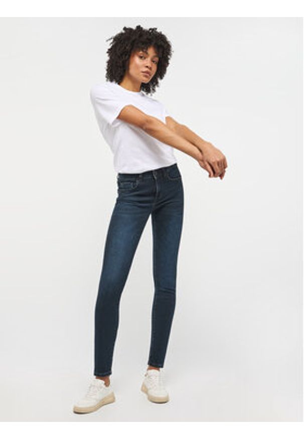 Mustang Jeansy Shelby 1013582 Granatowy Slim Fit. Kolor: niebieski