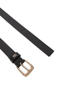 TOMMY HILFIGER - Tommy Hilfiger Pasek Damski Th Libre 2.5 AW0AW17767 Czarny. Kolor: czarny. Materiał: skóra #3