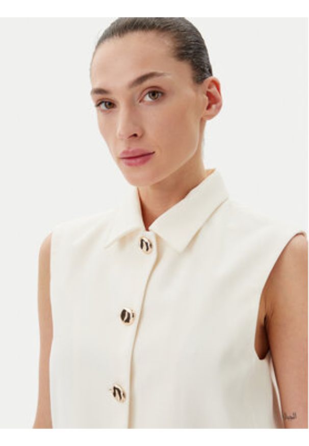 Herskind Kamizelka 5533519(G) Biały Regular Fit. Kolor: biały. Materiał: syntetyk