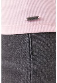Pepe Jeans T-shirt Doris damski kolor różowy. Kolor: różowy. Materiał: dzianina. Długość: krótkie. Wzór: gładki #6