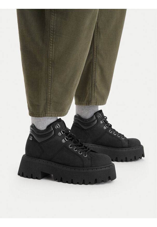 G-Star RAW - G-Star Raw Trapery CEO-WI34-MANYA-06 Czarny. Kolor: czarny. Materiał: skóra, nubuk