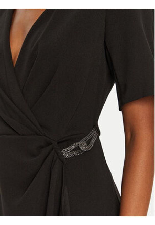 DKNY Sukienka koktajlowa DD4H1B66 Czarny Slim Fit. Kolor: czarny. Materiał: syntetyk. Styl: wizytowy