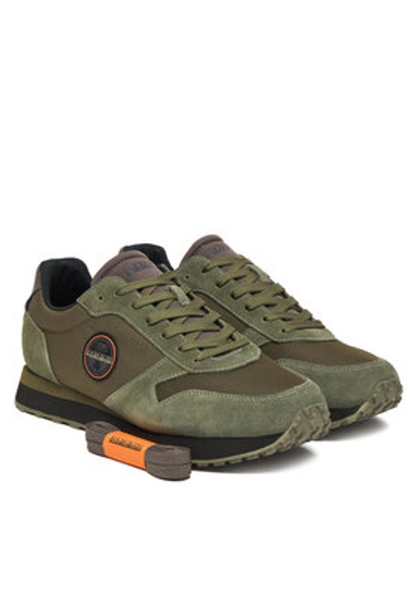 Napapijri Sneakersy NP0A8914 Zielony. Kolor: zielony. Materiał: skóra, zamsz