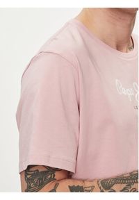 Pepe Jeans T-Shirt Eggo N PM508208 Różowy Regular Fit. Kolor: różowy. Materiał: bawełna #5