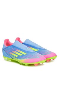 Adidas - adidas Buty do piłki nożnej F50 League Laceless Firm/Multi-Ground IE1240 Granatowy. Kolor: niebieski. Materiał: materiał #5