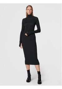 Herskind Sukienka dzianinowa Mila 4523887 Czarny Regular Fit. Kolor: czarny. Materiał: syntetyk #4