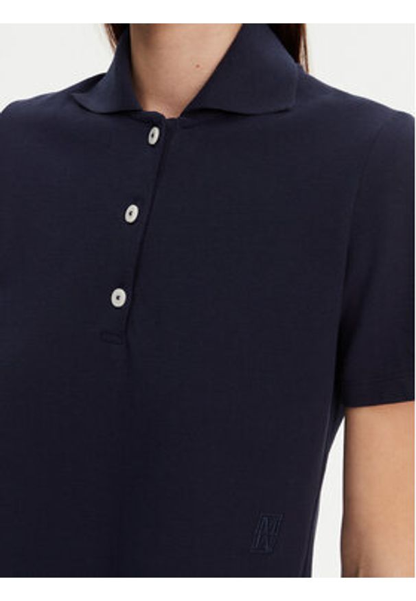 Marc O'Polo Polo 502 2094 53015 Granatowy Regular Fit. Typ kołnierza: polo. Kolor: niebieski. Materiał: bawełna