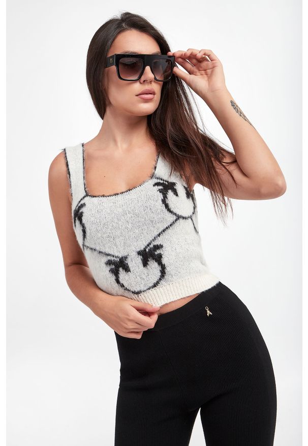 Pinko - Top dzianinowy Laurie PINKO. Materiał: dzianina