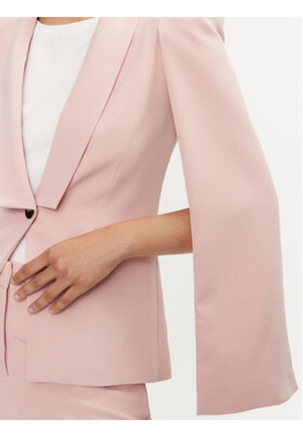 Liu Jo Marynarka CA4198 T2200 Różowy Regular Fit. Kolor: różowy. Materiał: syntetyk