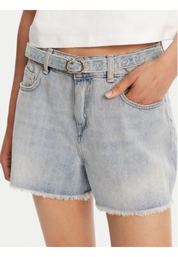 TwinSet - TWINSET Szorty jeansowe 251TT2262 Niebieski Slim Fit. Kolor: niebieski. Materiał: bawełna