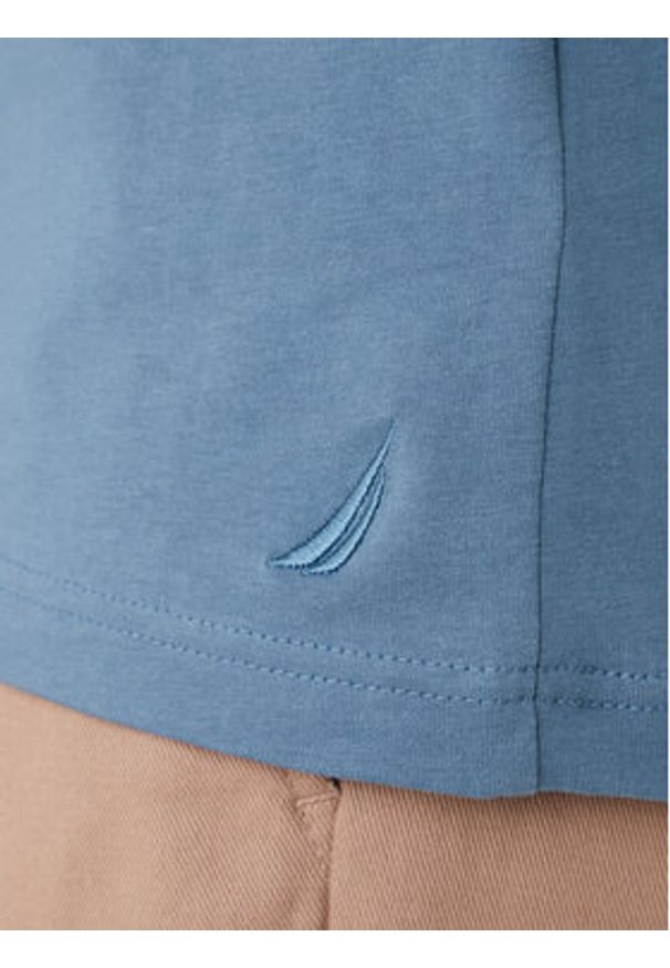 Nautica T-Shirt NCC04498 Niebieski Regular Fit. Kolor: niebieski. Materiał: bawełna