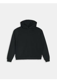 Sinsay - Bluza hoodie basic - czarny. Kolor: czarny