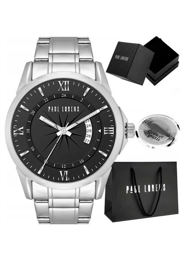 Zegarek męski Paul Lorens - TRISTOR z grawerem
