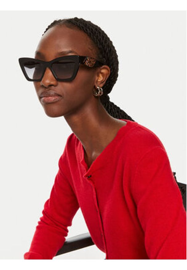SALVATORE FERRAGAMO - Salvatore Ferragamo Okulary przeciwsłoneczne SF1081SE 001 Czarny. Kolor: czarny