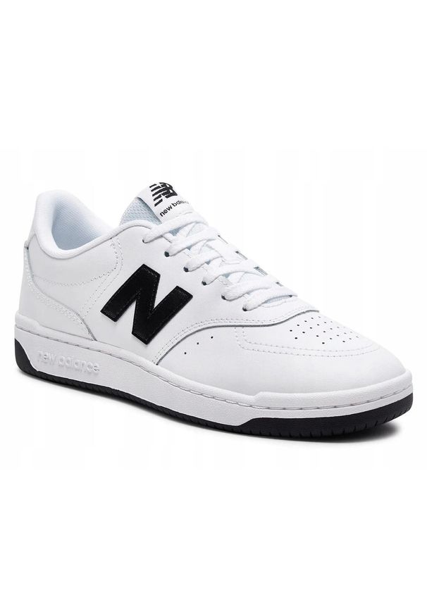New Balance - Buty na co dzień męskie NEW BALANCE BB80. Okazja: na co dzień. Kolor: biały. Materiał: skóra. Sport: turystyka piesza
