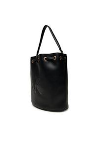 Calvin Klein Torebka Bold Ck Large Bucket Bag LV04F3232G Czarny. Kolor: czarny. Materiał: skórzane #4