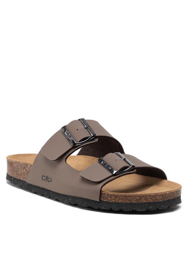 CMP Klapki Eco Thalita Slipper 3Q91017 Brązowy. Kolor: brązowy. Materiał: skóra