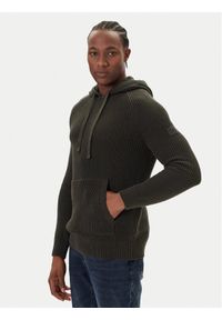 JOOP! Jeans Sweter 15 JJK-18Harrio 30049660 Zielony Modern Fit. Kolor: zielony. Materiał: bawełna